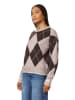 Scotch & Soda Sweter w kolorze szarobrązowo-ciemnobrązowym