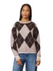 Scotch & Soda Sweter w kolorze szarobrązowo-ciemnobrązowym