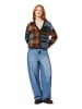 Scotch & Soda Vest donkerbruin/lichtblauw