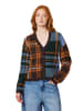 Scotch & Soda Vest donkerbruin/lichtblauw