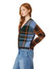 Scotch & Soda Cardigan in Dunkelbraun/ Hellblau