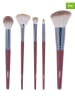 Mexx 5er-Set: Make-up-Pinsel in Bordeaux