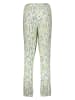 Vivance Pyjama-Hose in Grün/ Weiß