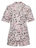 Vivance Pyjama in Rosa/ Schwarz/ Grau