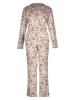 VIVANCE DREAMS Pyjama in Creme/ Orange