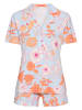 s.Oliver Pyjama in Hellblau/ Orange