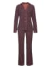 Vivance Pyjama in Schwarz/ Koralle