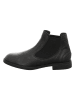 Leder-Chelse-Boots "Nina" in Schwarz/ Bordeaux