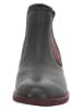 Think! Leder-Chelse-Boots "Nina" in Schwarz/ Bordeaux