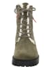 Think! Skórzane botki "Trento" w kolorze khaki