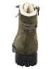 Think! Skórzane botki "Trento" w kolorze khaki