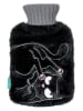 moses. Wärmflasche "Ed, the Cat" in Schwarz - (B)17 x (H)28 x (T)6 cm