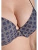 Joop! Bodywear Bügel-BH in Dunkelblau/ Grau