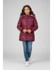 Salt and Pepper Steppjacke in Bordeaux