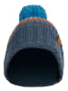Salt and Pepper Beanie in Blau