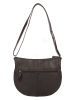 SPIKES & SPARROW Leder-Schultertasche "Hortense" in Dunkelbraun - (B)30 x (H)24 x (T)1 cm