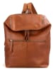 SPIKES & SPARROW Leder-Rucksack in Camel - (B)24 x (H)32 x (T)12,5 cm