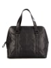 SPIKES & SPARROW Leder-Businesstasche in Schwarz - (B)32 x (H)28 x (T)14 cm
