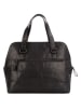 SPIKES & SPARROW Leder-Businesstasche in Schwarz - (B)32 x (H)28 x (T)14 cm