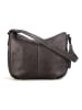 SPIKES & SPARROW Leren schoudertas antraciet - (B)29 x (H)24 x (D)10,5 cm