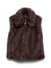Vero Moda Teddyweste in Dunkelbraun