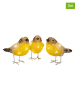 Konstsmide 3-delige set: led-decolampen "Vogels" geel - (H)10 cm