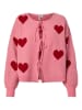 Pieces Cardigan in Pink/ Rot