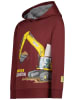 Salt and Pepper Hoodie bordeaux