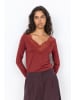soyaconcept Longsleeve "Marica" in Rotbraun