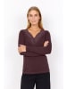 soyaconcept Longsleeve "Marica" in Dunkelbraun