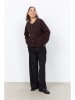 soyaconcept Cardigan "Onyx" in Dunkelbraun