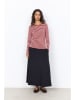 soyaconcept Longsleeve "Helle" in Bordeaux/ Rosa
