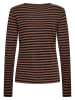 soyaconcept Longsleeve "Helle" in Braun/ Schwarz