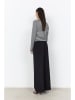 soyaconcept Longsleeve "Helle" in Schwarz/ Weiß