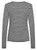 soyaconcept Longsleeve "Helle" zwart/wit