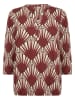 soyaconcept Blouse "Felicity" roodbruin/beige