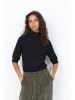 soyaconcept Rollkragenpullover "Dollie" in Schwarz