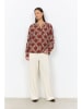 soyaconcept Bluse "Halin" in Braun/ Beige