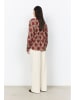 soyaconcept Bluse "Halin" in Braun/ Beige