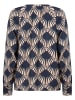 soyaconcept Bluse "Halin" in Dunkelblau/ Rosé