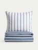 Homla Microvezel beddengoedset "Aris" blauw/wit
