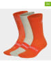 adidas 3-delige set: sokken oranje/zandkleurig