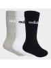 adidas 3er-Set: Socken in Weiß/ Schwarz/ Grau