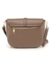 Anna Morellini Leren schoudertas "Avezzano" taupe - (B)21 x (H)18 x (D)8 cm