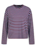 Sublevel Longsleeve in Bordeaux/ Hellblau