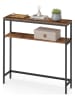 Songmics Sideboard bruin/zwart - (B)80 x (H)80 x (D)20 cm