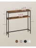 Songmics Sideboard bruin/zwart - (B)80 x (H)80 x (D)20 cm