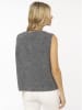 Zwillingsherz Strickweste in Grau