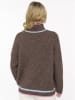 Zwillingsherz Pullover "Heart" in Hellbraun