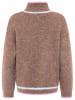 Zwillingsherz Pullover "Heart" in Hellbraun